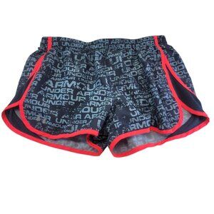 Under Armour Logo Heatgear Loose Women's Shorts Size M w/ Liner And Mesh Side